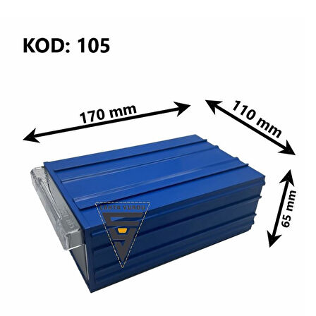 Sembol 105 Plastik Çekmeceli Kutu 170X110x65mm 50 Adet