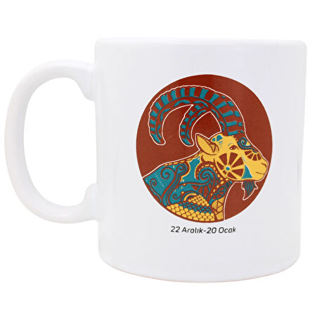 Oğlak Burcu Temalı Kupa Bardak