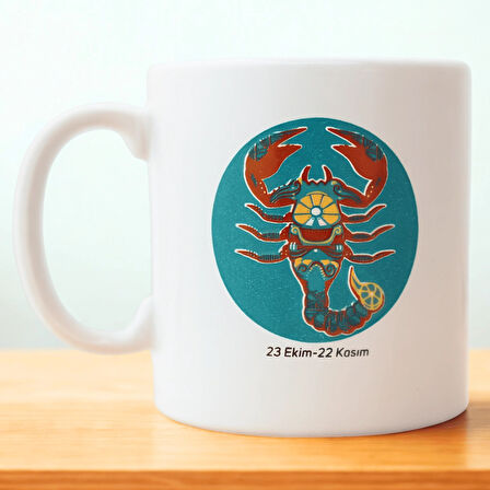 Akrep Burcu Seramik Kupa Bardak