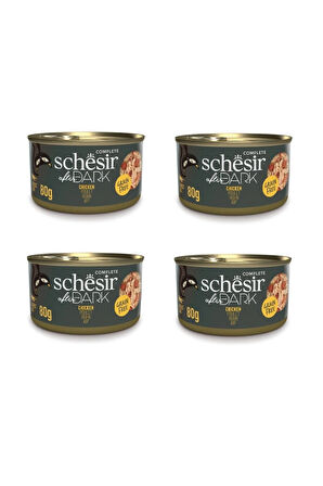 Schesir After Dark Parça Etli Tavuklu Kedi Konserve 80 Gr. X 4 Adet