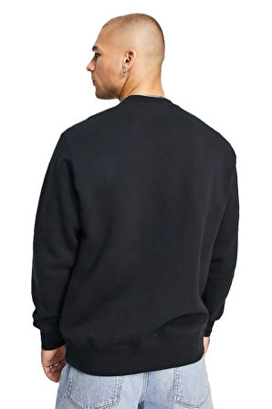 Nike Solo Swoosh Fleece Erkek Siyah Spor Sweatshrit