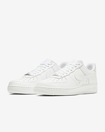 Nike 315122 Air Force 1'07 Beyaz-Beyaz Erkek Spor Ayakkabı