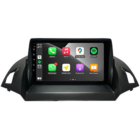 FOR-X FORD KUGA(2013-2018)-9''ANDROİD GERÇEK 2+32 GB / 4 ÇEKİRDEK 1.6Ghz / WIFI 5.0Ghz / BT 5.4-KABLOSUZ CARPLAY-HD KAMERALI
