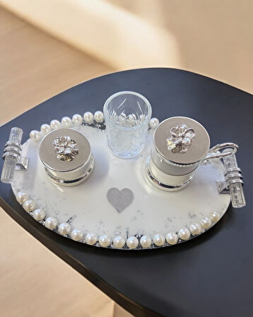 Jubilation Gümüş İncili Söz Nişan Tepsisi