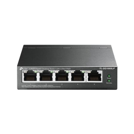Tl-Sg1005Lp 5 Port 4 Port Poe+ 10-100-1000 Mbps 1 Port Uplink Switch Hub Çelik Kasa