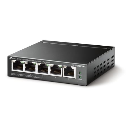 Tl-Sg1005Lp 5 Port 4 Port Poe+ 10-100-1000 Mbps 1 Port Uplink Switch Hub Çelik Kasa