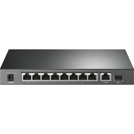 Tl-Sg1210P 8 Port 10-100-1000 Poe+ Switch 1 Port Sfp Çelik Kasa Rack Mount