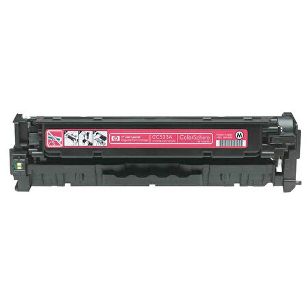 Hp CC533A (304A) Kutusu Hasarlı Kırmızı Orjinal Toner