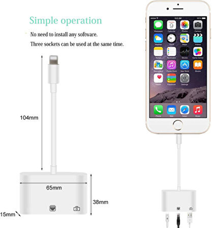 Technow Apple Iphone/ipad Lightning To Ethernet RJ45 Dönüştürücü Adaptörü