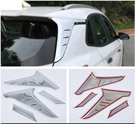 Hyundai Kona Arka Direk Kaplama Krom