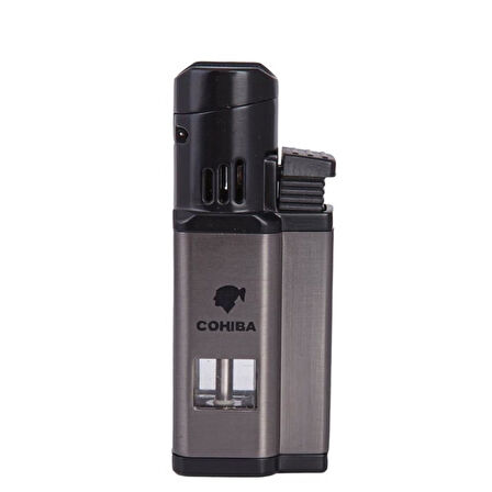 CM0436G 3 Jet Torch Puro Çakmağı Gri
