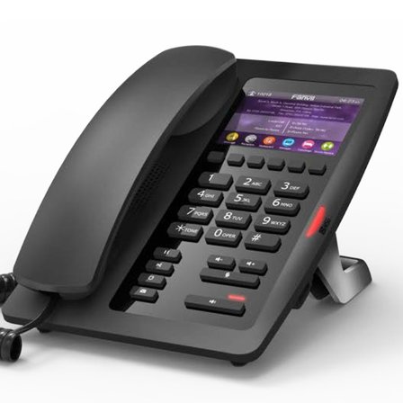 H5 Renkli Ekran Poe İp Masaüstü Siyah Telefon (Dikkat Normal Telefon Değildir)