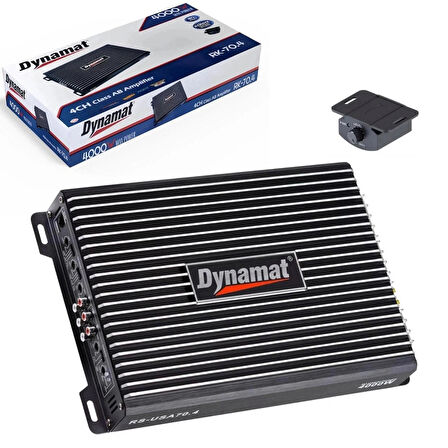 DYNAMAT RK-70.4-4000W MAX-4X70W RMS-KALİTELİ KÖPRÜLENEBİLİR BASS KUMANDALI OTO ANFİ