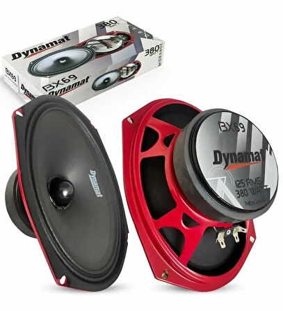 DYNAMAT RX-69-380W MAX-GERÇEK 125W RMS-PROFESYONEL ÜST SERİ KALİTELİ OVAL MİDRANGE-2 ADETTİR