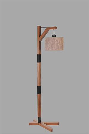 YENİ LİZA CEVİZ LAMBADER SİLİNDİR BAMBU 04 ABAJURLU