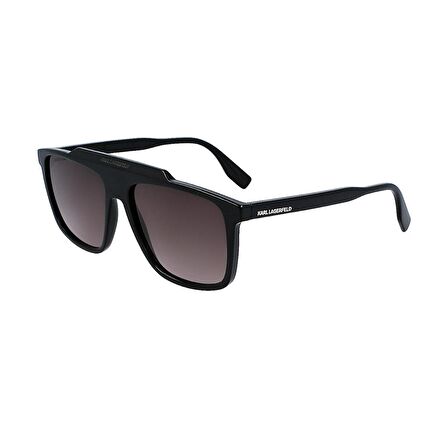 Karl Lagerfeld KL 6107S 001 58 Erkek Siyah Kemik Güneş Gözlüğü