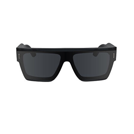 Calvin Klein CK 24502S 059 55 Unisex Kare Siyah Şeffaf Kemik Güneş Gözlüğü