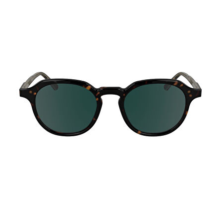 Calvin Klein CK 24538S 235 51 Unisex Oval Kırçıllı Kahverengi Kemik Güneş Gözlüğü