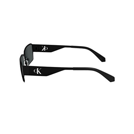 Calvin Klein Jeans CKJ 24206S 001 56 Unisex Dikdörtgen Siyah Metal Güneş Gözlüğü
