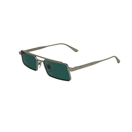 Calvin Klein CK 24111S 716 55 Unisex Dikdörtgen Gri Metal Güneş Gözlüğü