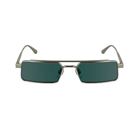 Calvin Klein CK 24111S 716 55 Unisex Dikdörtgen Gri Metal Güneş Gözlüğü