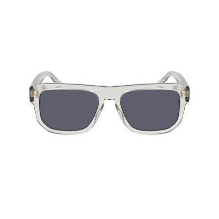 Calvin Klein Jeans CKJ 24607S 012 55 Unisex Oval Şeffaf Kemik Güneş Gözlüğü