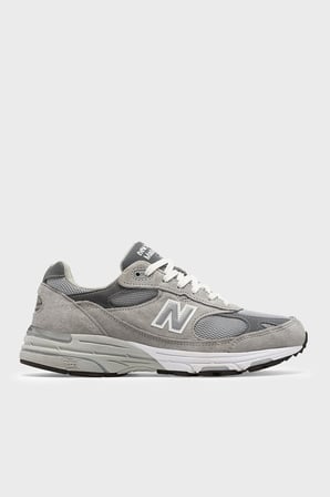 New Balance Deri Karışımlı Logolu Sneaker Ayakkabı Kadın AYAKKABI WR993GL GRİ