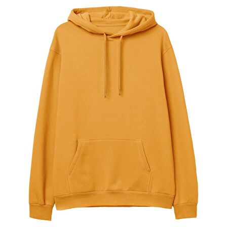 Japan Sırt Baskılı Hoodie-Portakal