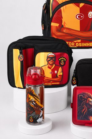 x Dekomus Lisanslı Galatasaray Victor Osimhen Büyük Boy Okul,Beslenme Ve Kalem Çantası,Beslenme Kabı,Matara Seti