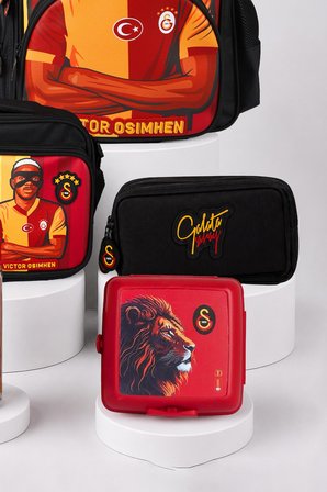 x Dekomus Lisanslı Galatasaray Victor Osimhen Büyük Boy Okul,Beslenme Ve Kalem Çantası,Beslenme Kabı,Matara Seti