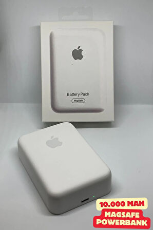 Iphone 10000 Mah Magsafe Battery Pack Powerbank Kablosuz Şarj Ios 8/x/11/12/13/14/15 Uyumlu