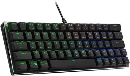 Cooler Master SK620 Uzay Grisi Mekanik Kırmızı Switch Düşük Profilli %60 Oyuncu Klavyesi