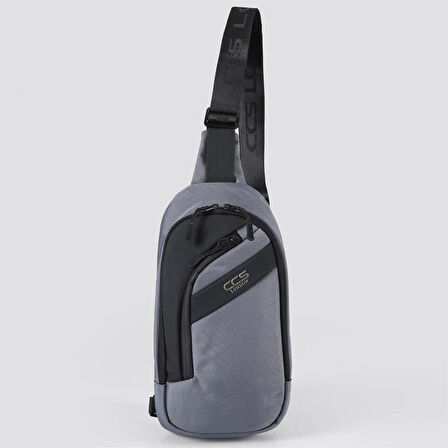 Ççs 31410 Tek Omuz Askılı Sırt ve Göğüs Çantası Gri