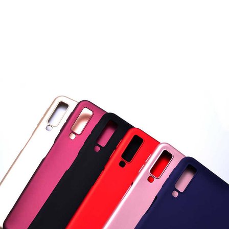 Gpack Samsung Galaxy A30s Kılıf Premier Silikon Esnek KorumaNano Glass
