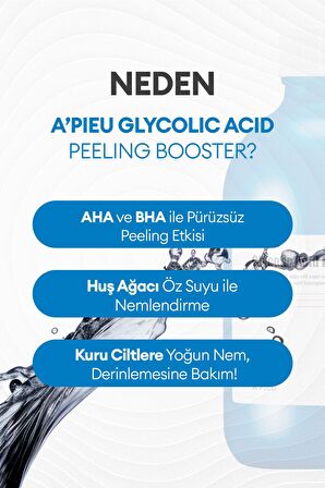 Glikolik Asit İçeren Peeling Etkili Tonik 120ml APIEU Glycolic Acid Peeling Booster