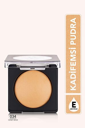 Flormar Yoğun Pigmentli Fırınlanmış Mat Pudra  - Baked Powder - 034 Honey Beige - 8682536053617