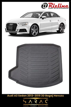 Rizline Audi A3 Sedan 2013 Model(Yeni Kasa) 3D Bagaj Havuzu