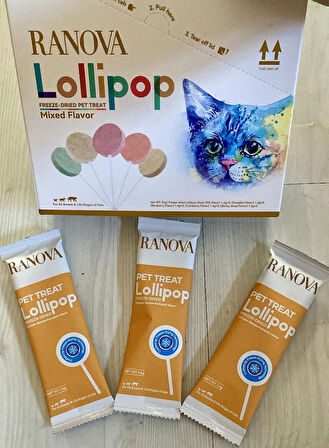 RANOVA Kurutulmuş Balkabaklı Kedi Lolipop SK : 2026