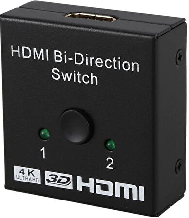 Lunatic 4494 2 Port Çift Yönlü Hdmi Switch Splitter Ekran Monitör Çoklayıcı Çoğaltıcı Bidirection