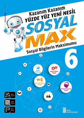 Ata 6.Sınıf Türkçe-Matematik-Fen Bilimleri-Sosyal Bilgiler Max Seti