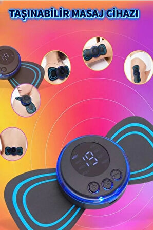 Vurmalı Tens Masaj Cihazı 8 Farklı Masaj Seçeneği 19 Yoğunluk Seviyeli