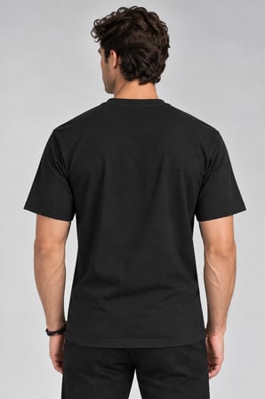 UMBRO Milo Erkek Siyah Pamuklu Spor Tişört FF0450