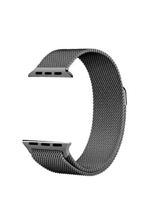 Apple Watch Ultra 49mm Uyumlu KRD-01 Metal Kasa Tel Örgü Mıknatıslı Kordon