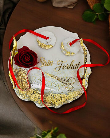 Wistful Söz Nişan Tepsisi