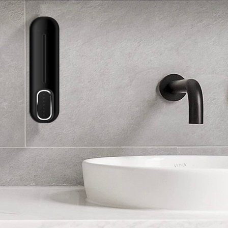 Roichil ® Siyah Duvara Monte Sıvı Sabunluk Dispenser 300 ml
