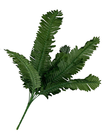 Yapay Çiçek 12 Yaprak Cycas Aşk Merdiveni Eğrelti Otu Sıkas Bitkisi 45*50cm Yapay Bitki