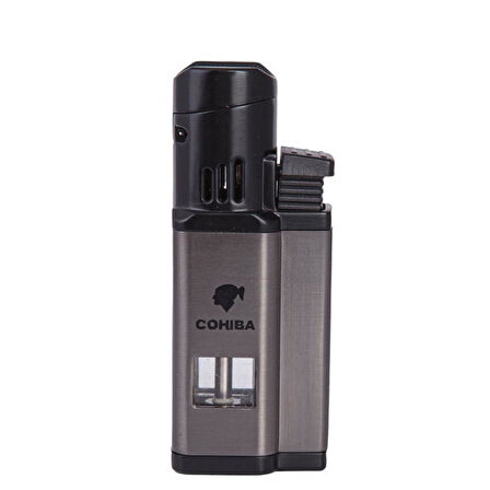 Cohiba CCM0436G 3 Jet Torch Puro Çakmağı Gri