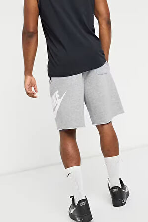 Nike Sportswear Sport Essentials French Terry Alumni Bol Kesim Gri Erkek Spor Şort