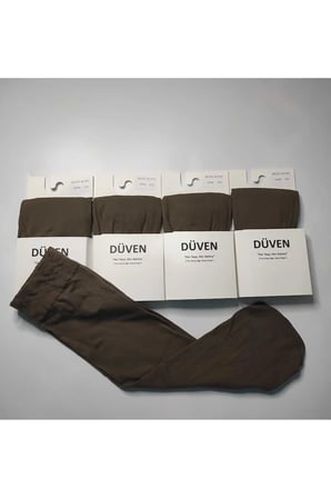 4 Çift Mat Dokulu 40 Den Orta Kalın Mus Vizon Dizaltı Pantolon Çorap