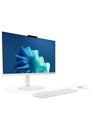 OmniStudio 24 Core 5 120U 8GB RAM 256GB SSD 23.8" FHD 75Hz Touch FreeDos Beyaz All in One Bilgisayar + Per4 USB Bellek